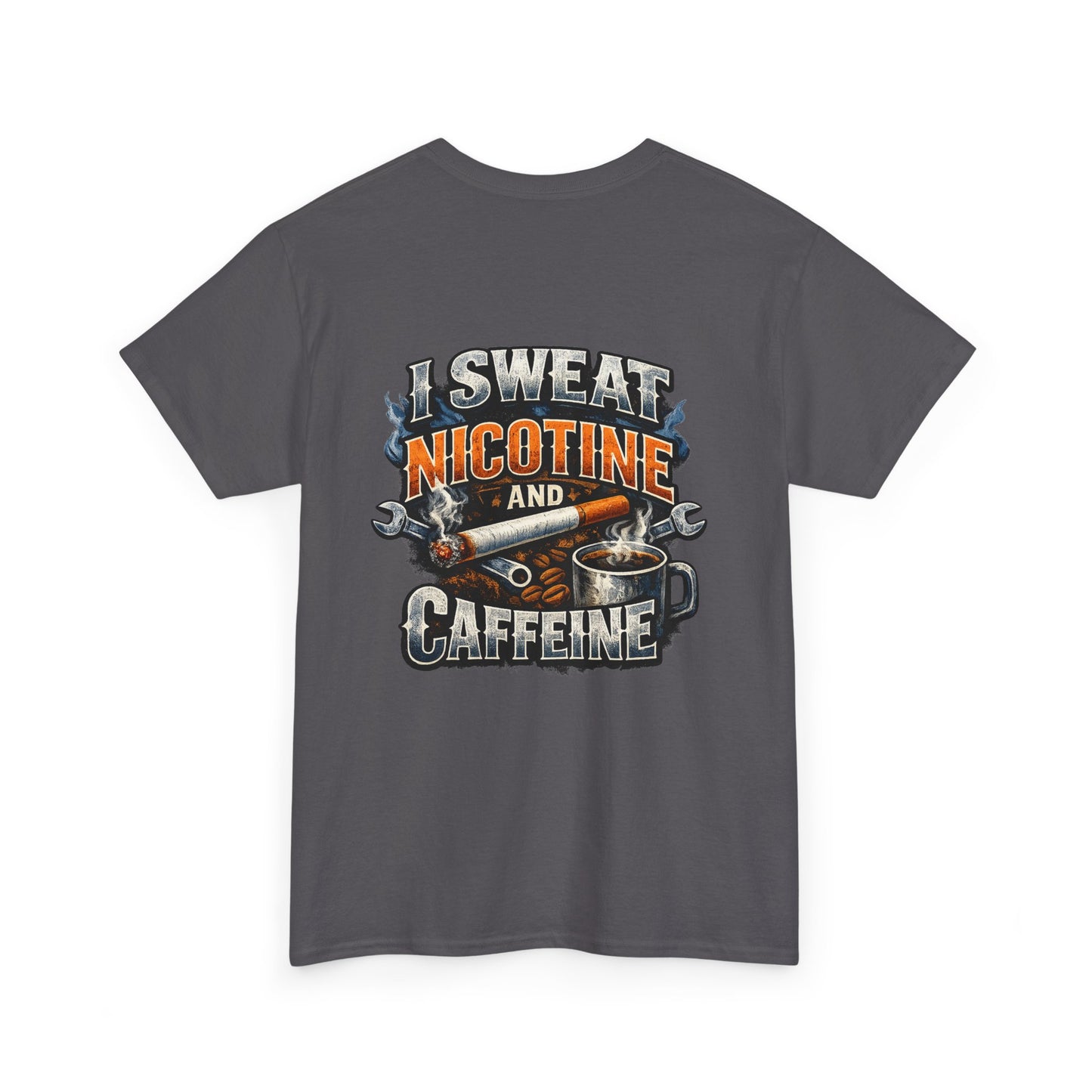 Nicotine and Caffeine Graphic Tee