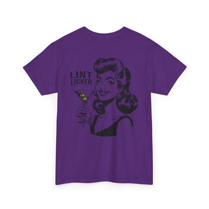 T-Shirt — 'Lint Licker' Retro Pinup Tee (Vintage Cocktail Graphic)