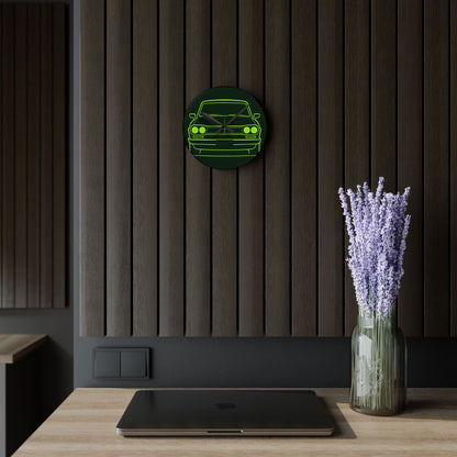 Neon Classic Suka Acrylic Wall Clock
