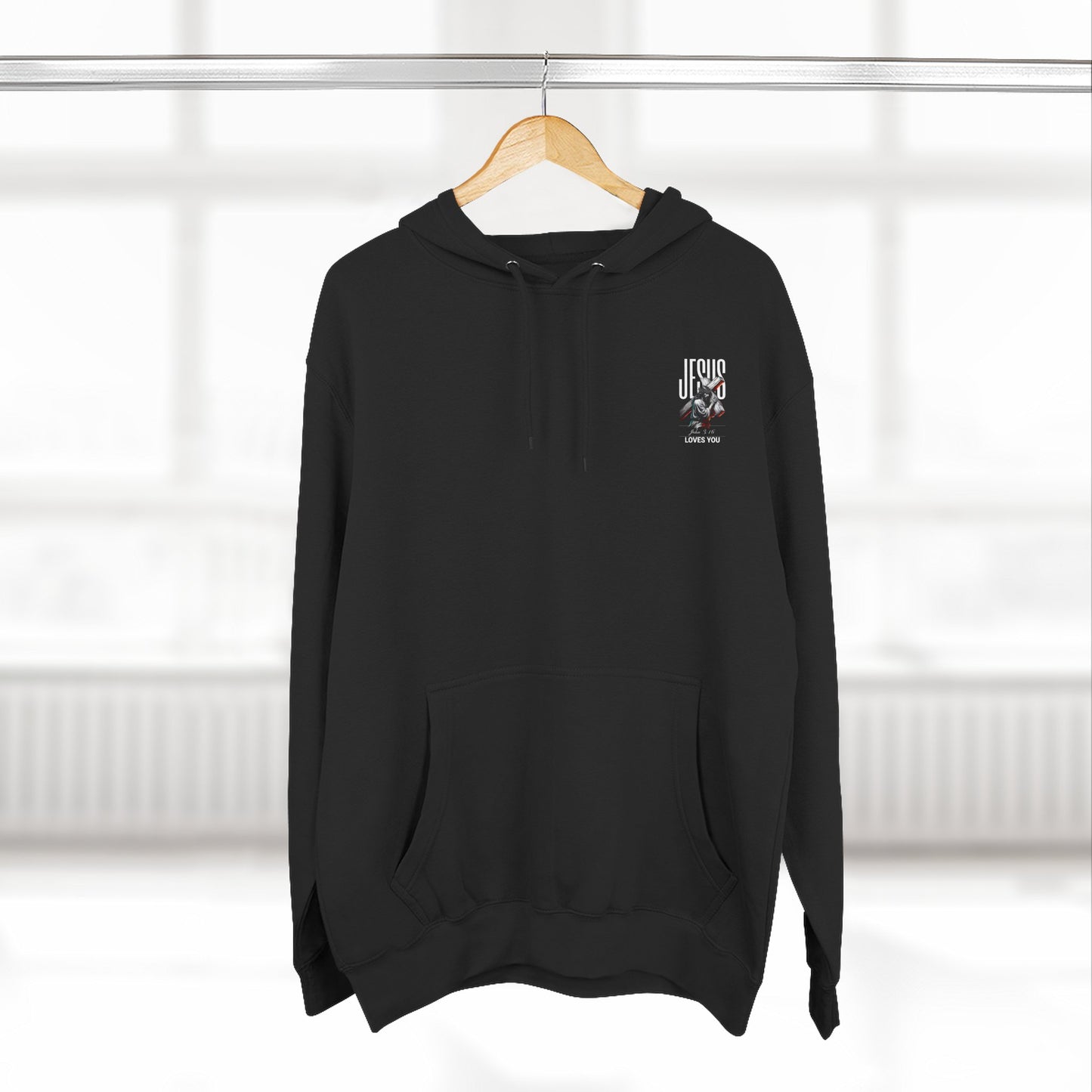 Angel Statue Graphic Hoodie — 'Sanctified, Saved' Vintage Art Streetwear