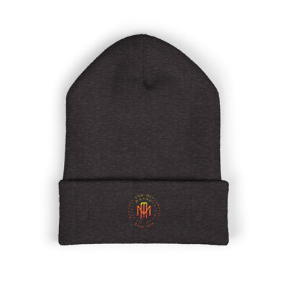 Embroidered Flame MM Beanie — Maintenance Monkey Beanie