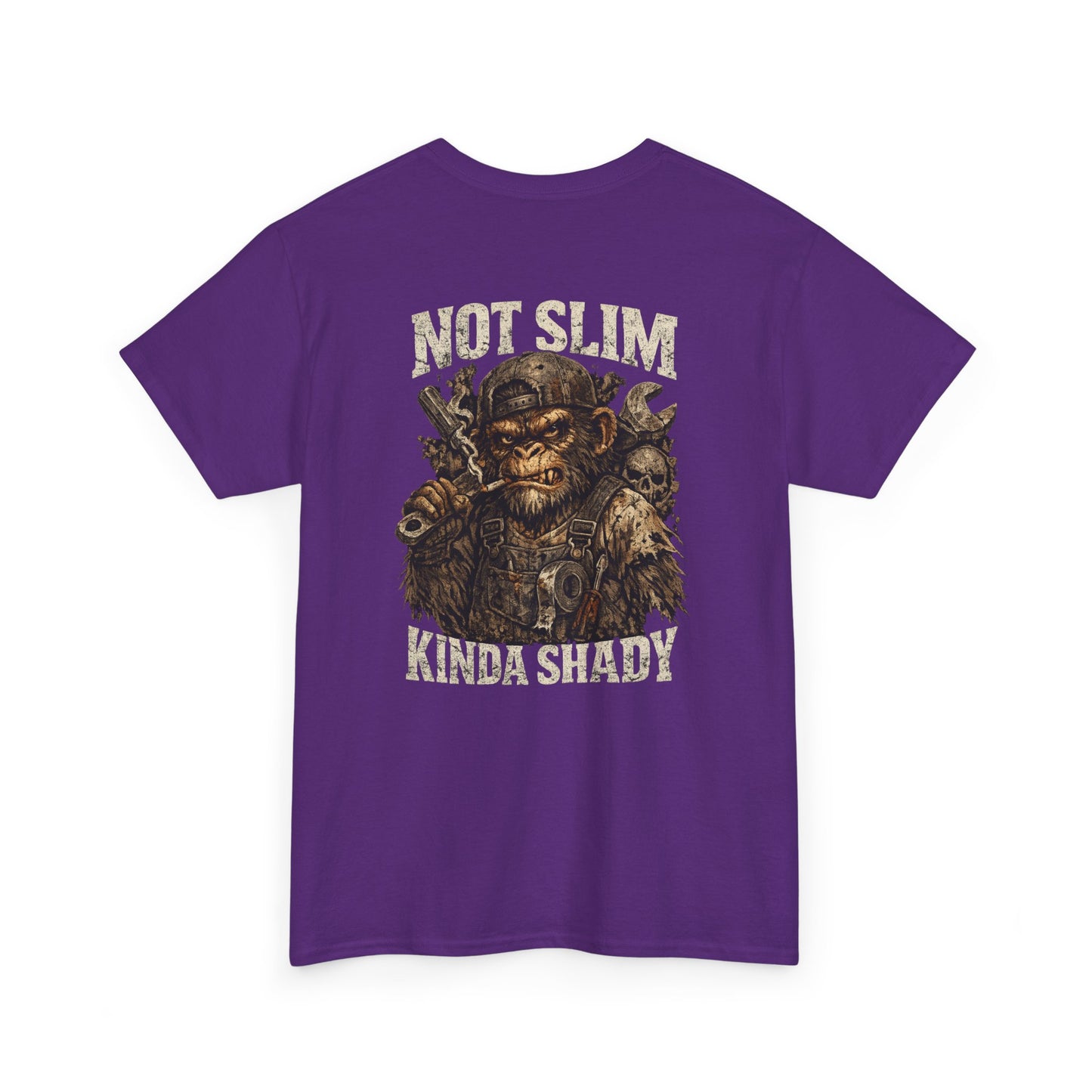 Graphic Tee - "Not Slim Kinda Shady" Vintage Monkey Skull Design