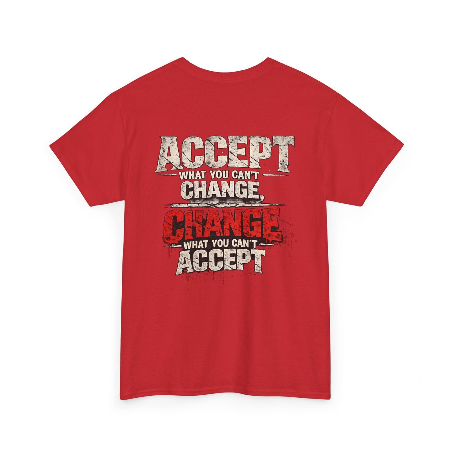 T-Shirt — "Accept What You Can’t Change, Change What You Can't Accept"