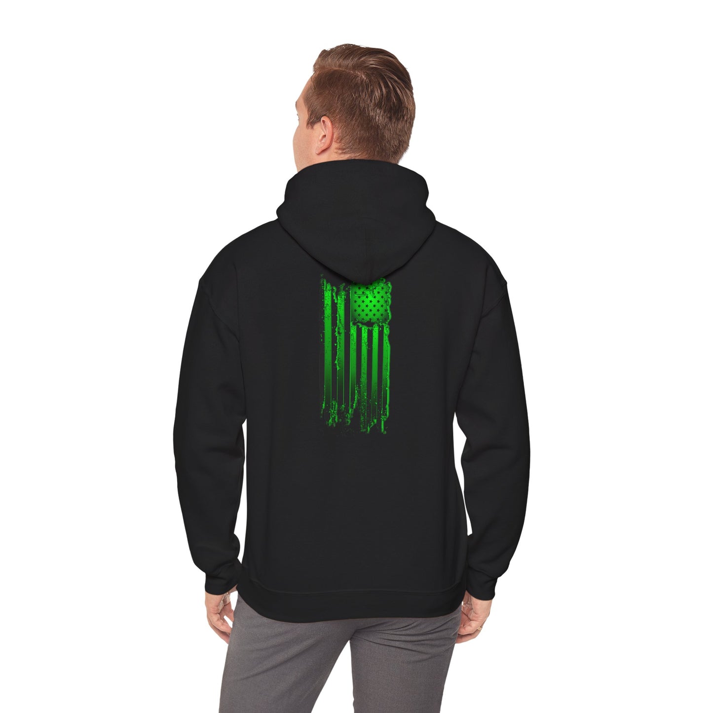 American Flag Hoodie - Green