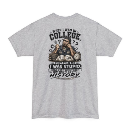 When I Was in College Tall Tee
