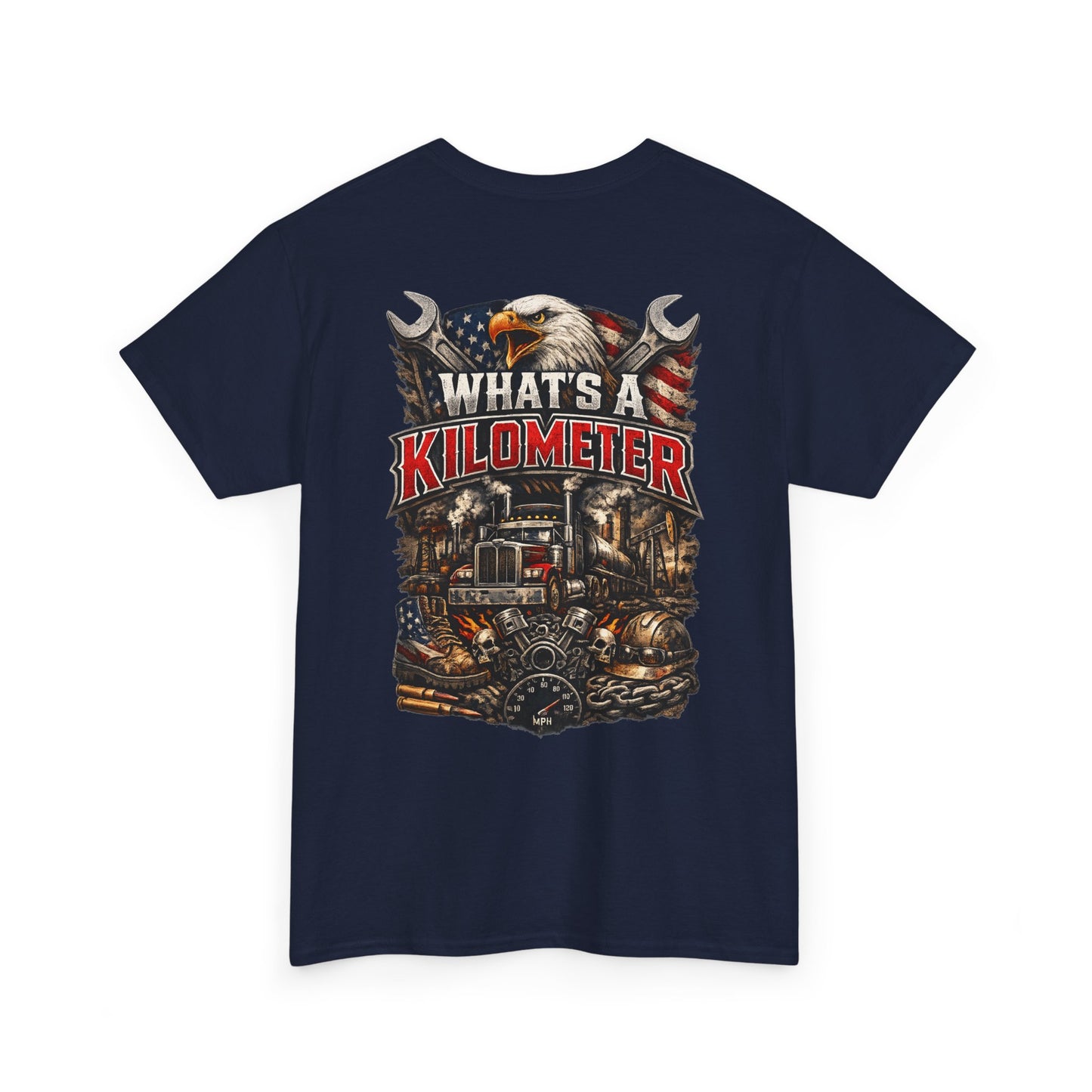 What's a Kilometer? Vintage Semi Truck T-Shirt