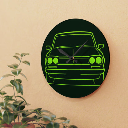 Neon Classic Suka Acrylic Wall Clock