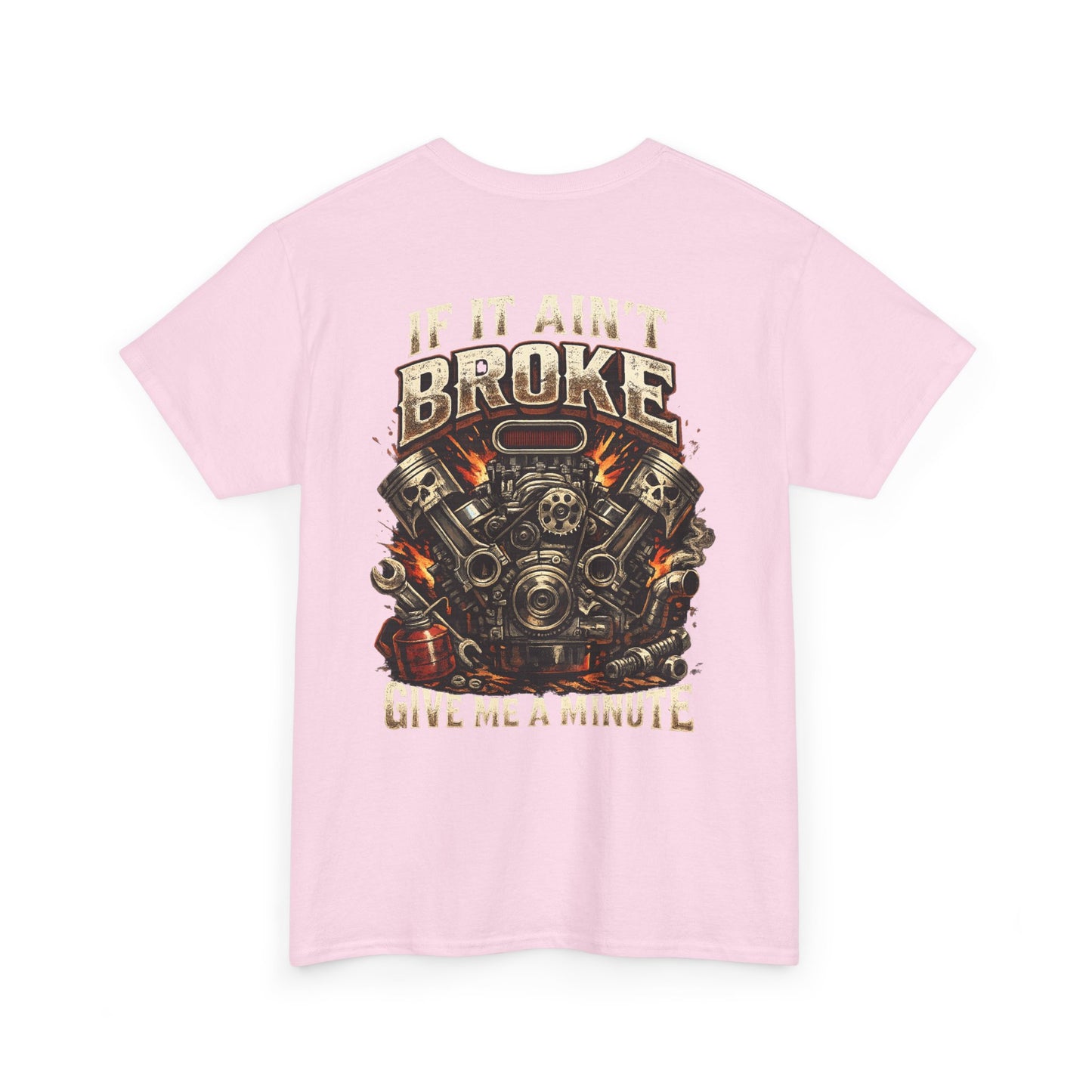 'If It Ain't Broke Give Me A Minute' Vintage Engine Tee
