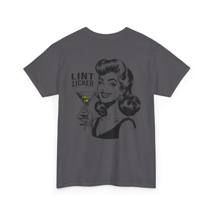 T-Shirt — 'Lint Licker' Retro Pinup Tee (Vintage Cocktail Graphic)