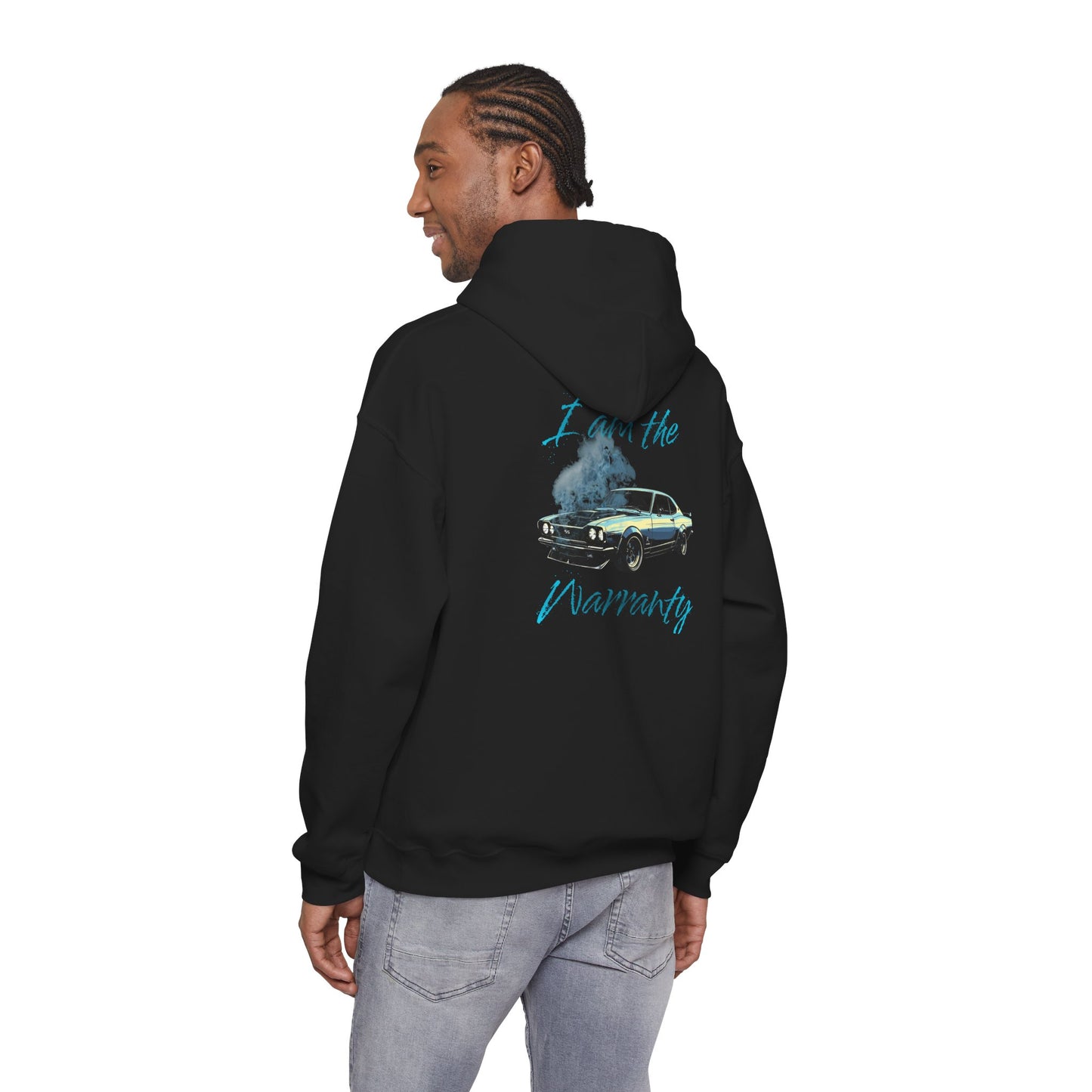 Vintage Car Hoodie — I am the Warranty