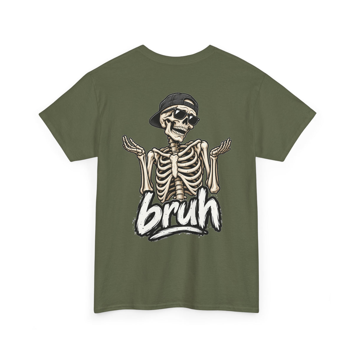 Bruh Skeleton Graphic Tee