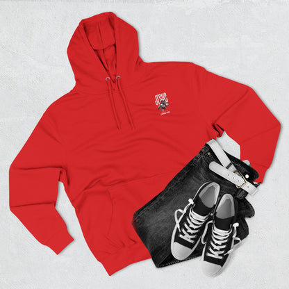 Angel Statue Graphic Hoodie — 'Sanctified, Saved' Vintage Art Streetwear