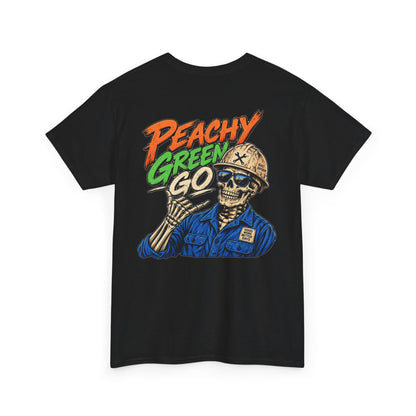 'Peachy Green Go' Skeleton Tee